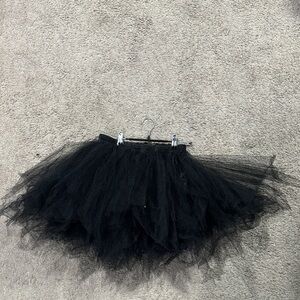 Elegant Black Tulle Skirt